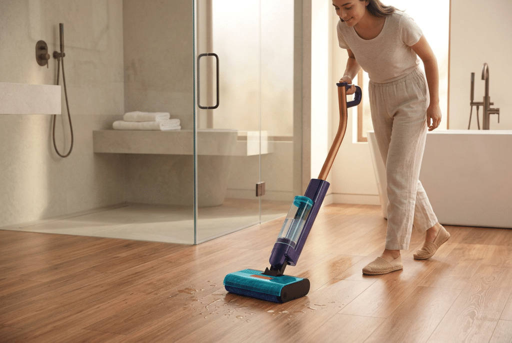 Dyson vloerreiniging in huis